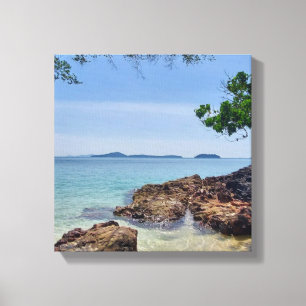 Tropisch droomlandschap canvas afdruk