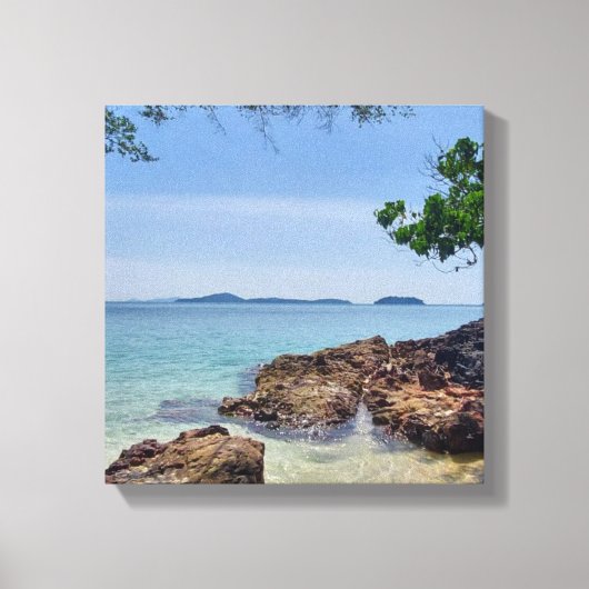 Tropisch droomlandschap canvas afdruk (Voorkant)