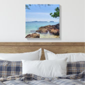 Tropisch droomlandschap canvas afdruk (Insitu (Slaapkamer))