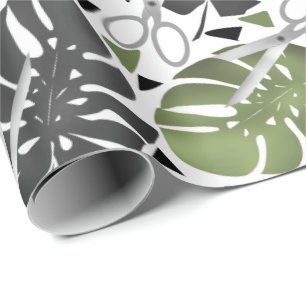 Tropisch drukmonster verlaat schaar oerwoud exo cadeaupapier