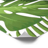 Tropisch eiland Botanical Weddenschap Welkom Poster (Hoek)