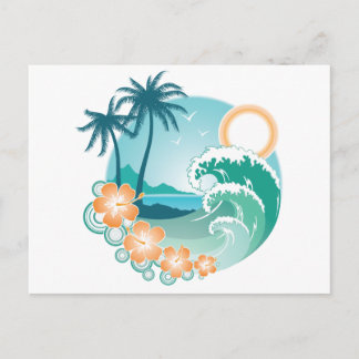 Tropisch eiland briefkaart