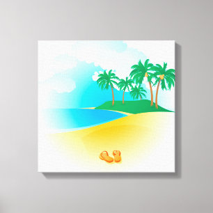 Tropisch eiland canvas afdruk