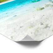 Tropisch eiland Coconut Palm Beach Poster (Hoek)