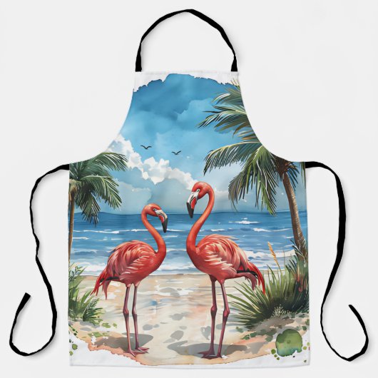 Tropisch Eiland Flamingo Schort (Voorkant)