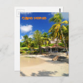 Tropisch eiland in Kaapverdië Briefkaart (Voorkant / Achterkant)