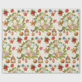 Tropisch eiland kust Kerstmis Cadeaupapier (Vlak)