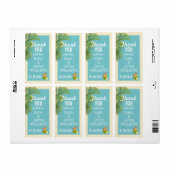 tropisch eiland Luau dank u label (Full Sheet)