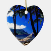 Tropisch eiland Nap Kauai Hawaii Keramisch Ornament (Rechts)