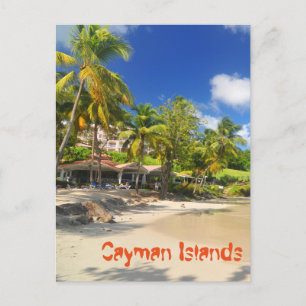 Tropisch eiland op de Kaaimaneilanden Briefkaart