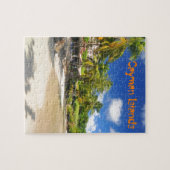 Tropisch eiland op de Kaaimaneilanden Legpuzzel (Horizontaal)