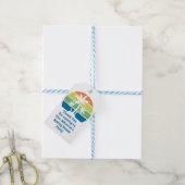 Tropisch Eiland Palm Trees Party Cadeaulabel (Met Touw)