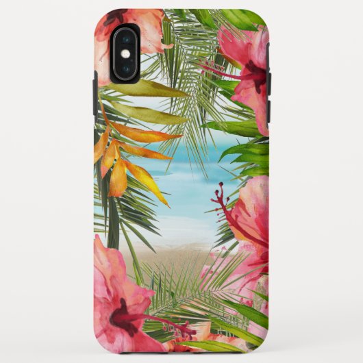 Tropisch eiland Paradise Hibiscus Flowers Case-Mate iPhone Case (Achterkant)