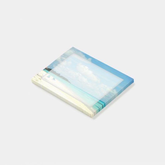  Tropisch eiland Paradise Sticky Notes (Schuin)