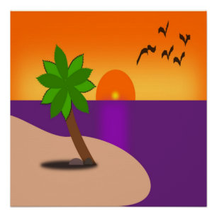 TROPISCH EILAND PERFECT POSTER