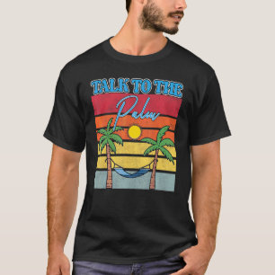 Tropisch eiland praat met Palm Summer Vacking T-shirt