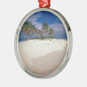 Tropisch eiland Sandy Anguilla Metalen Ornament (Links)