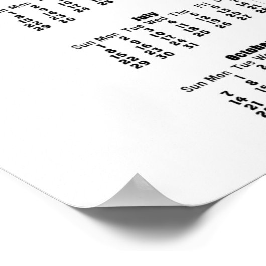 Tropisch eiland strand 2012 kalender poster afdruk (Hoek)