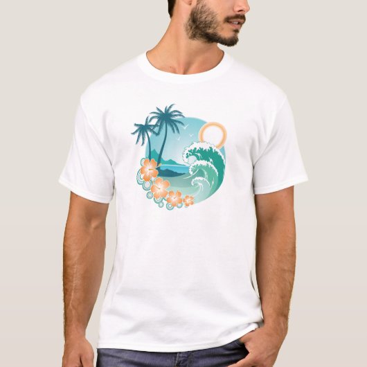 Tropisch eiland t-shirt (Voorkant)