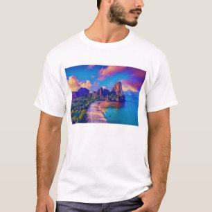 Tropisch eiland t-shirt