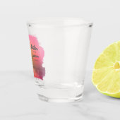 Tropisch eiland Vader van de roomroze ID581 Shot Glas (Rechts)