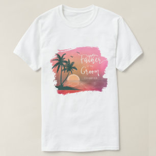 Tropisch eiland Vader van de roomroze ID581 T-shirt