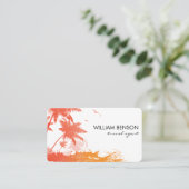 Tropisch eiland visitekaartje (Staand voorkant)