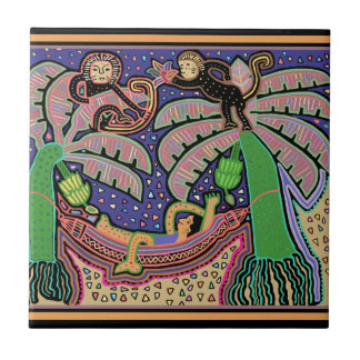 tropisch eilandleven tegeltje