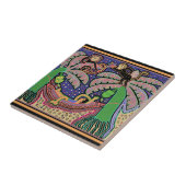 tropisch eilandleven tegeltje (Zijkant)