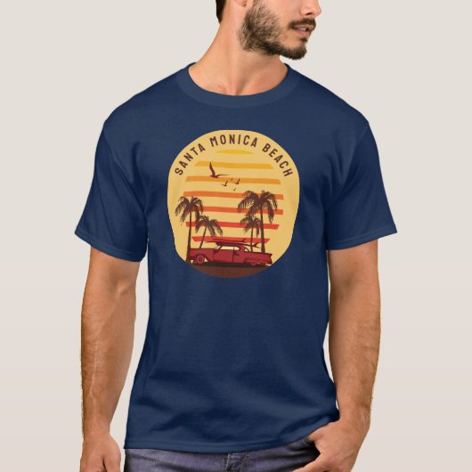Tropisch en levendig T-shirt voor strandliefhebber (Voorkant)