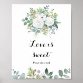 Tropisch Eucalyptus Groene Liefde is Zoet Poster (Voorkant)