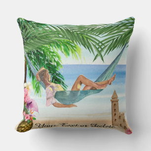 *~* Tropisch Exotisch strand Woman Hammock AR29 Kussen