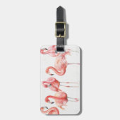 Tropisch | Familie van Flamingos Bagagelabel (Voorkant verticaal)
