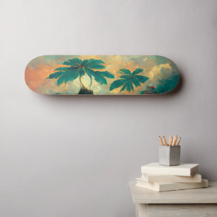 Tropisch Fantastisch Zee en palmbomen Skateboard