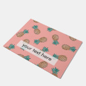 tropisch faux gouden ananananaspatroon deurmat (Schuin)