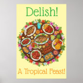 Tropisch feestmaal poster (Voorkant)