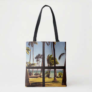 Tropisch Fiji Beach Scene bagstcn Draagtas