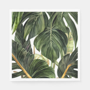 Tropisch filodendron in de stijl van Jean Triptyc Servet