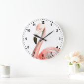 Tropisch Flamingo Bird Grote Klok (Huis)