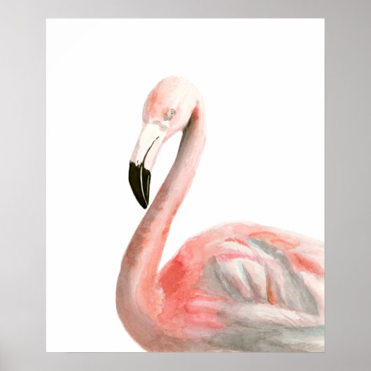 Tropisch Flamingo Bird Poster (Voorkant)