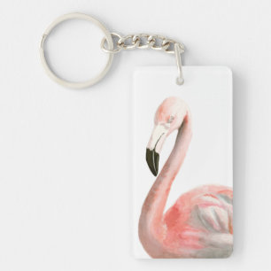 Tropisch Flamingo Bird Sleutelhanger