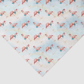Tropisch Flamingo kerststrand Tissuepapier (Detail)