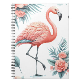 Tropisch Flamingo Paar Notitieboek