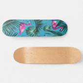 Tropisch Flamingo patroon #4 Skateboard (Horizontaal)