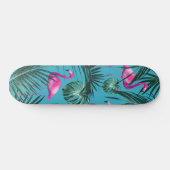 Tropisch Flamingo patroon #4 Skateboard (Horizontaal)