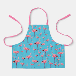 Tropisch Flamingo patroon voor zomerroze Schort