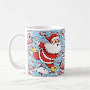 Tropisch Flamingo Sinterklaas Kerstpatroon Koffiemok