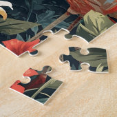 Tropisch Flamingoparadijs: Briefkaart Legpuzzel (Zijkant)