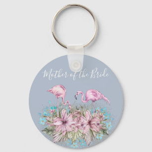 Tropisch Flamingos Wedding Sleutelhanger