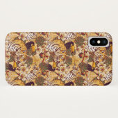 Tropisch flessenpatroon met tijger Case-Mate iPhone case (Achterkant (horizontaal))